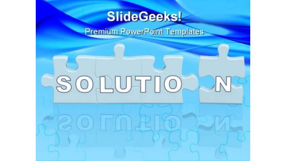 Solution Puzzle02 Business PowerPoint Templates And PowerPoint Backgrounds 0711