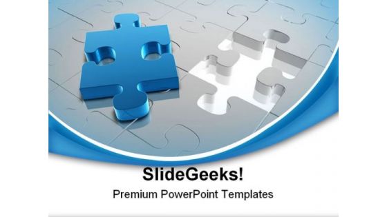 Solution Puzzle Business PowerPoint Themes And PowerPoint Slides 0711