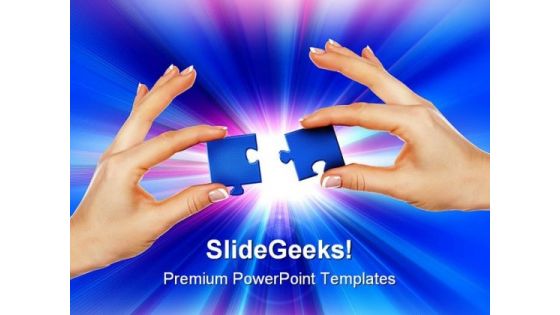 Solution With Hand Business PowerPoint Backgrounds And Templates 0111