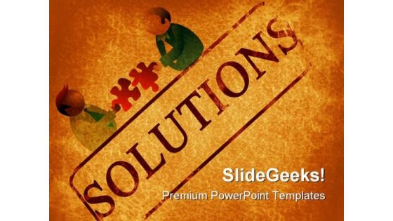 Solutions Background PowerPoint Templates And PowerPoint Backgrounds 0811