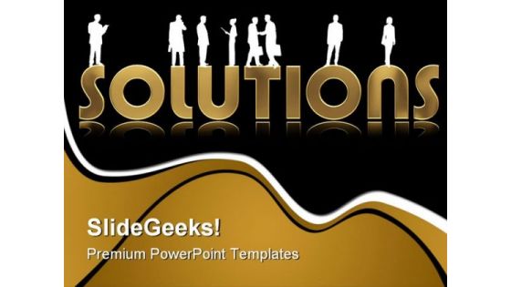 Solutions Business People PowerPoint Themes And PowerPoint Slides 0811
