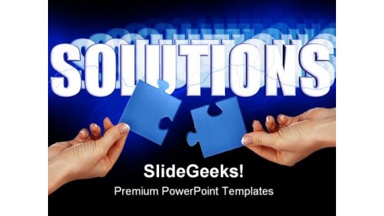 Solutions Business PowerPoint Backgrounds And Templates 1210