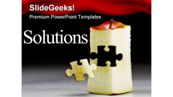 Solutions Business PowerPoint Template 0810 Solutions Business PowerPoint Template 0810