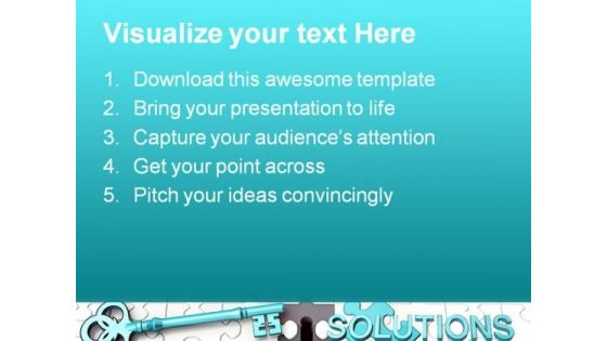 Solutions Key Security PowerPoint Templates And PowerPoint Backgrounds 0911