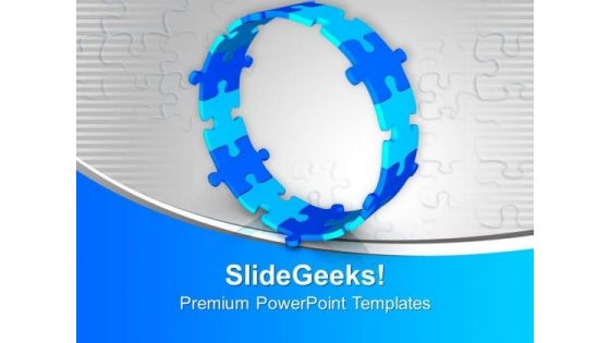 Solve All The Puzzle Of Problem PowerPoint Templates Ppt Backgrounds For Slides 0513