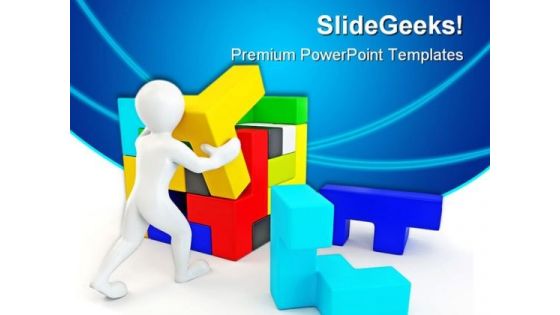 Solve Puzzles Business PowerPoint Themes And PowerPoint Slides 0411