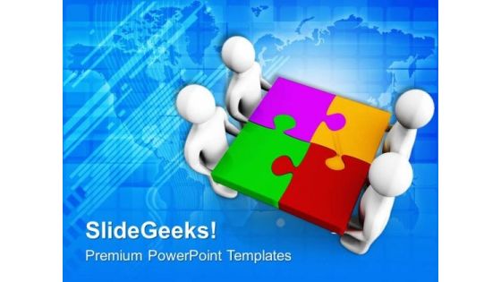 Solve The Marketing Puzzle PowerPoint Templates Ppt Backgrounds For Slides 0613