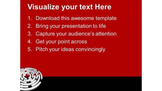 Solve The Maze Of Business PowerPoint Templates Ppt Backgrounds For Slides 0813