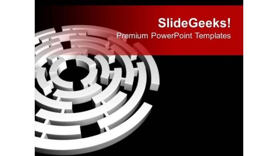 Solve The Maze Of Business PowerPoint Templates Ppt Backgrounds For Slides 0813