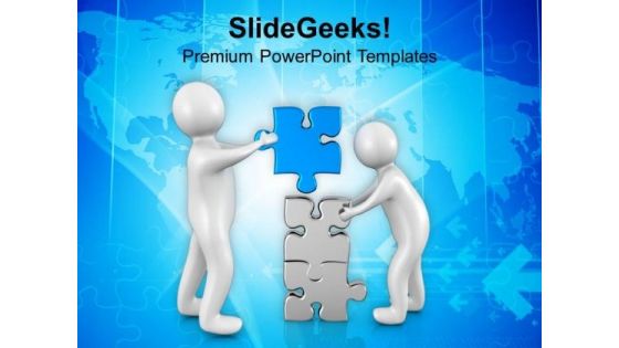 Solve The Problem With Joint Approch PowerPoint Templates Ppt Backgrounds For Slides 0613