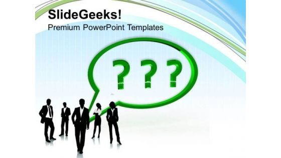 Solve The Questions PowerPoint Templates Ppt Backgrounds For Slides 0413