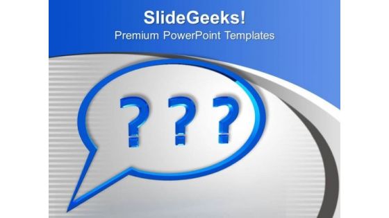 Solve The Questions PowerPoint Templates Ppt Backgrounds For Slides 0613