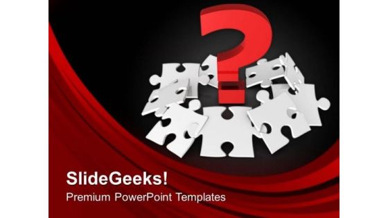 Solve The Riddle Business Concept PowerPoint Templates Ppt Backgrounds For Slides 0513