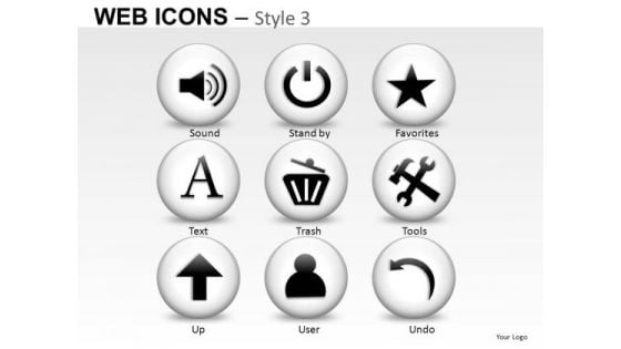 Sound Trash Tools Web Icons PowerPoint Slides And Ppt Diagram Templates