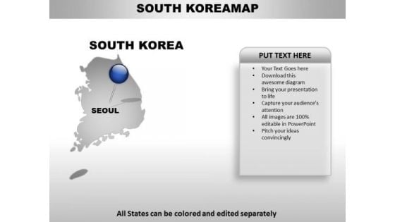 South Korea Country PowerPoint Maps