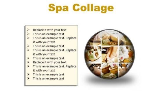 Spa Collage Beauty PowerPoint Presentation Slides C