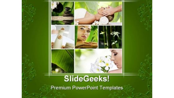 Spa Collage Health PowerPoint Themes And PowerPoint Slides 0411