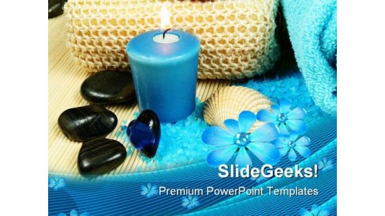 Spa In Blue Beauty PowerPoint Themes And PowerPoint Slides 0311