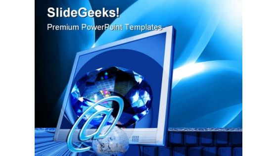 Space Computer PowerPoint Templates And PowerPoint Backgrounds 0211