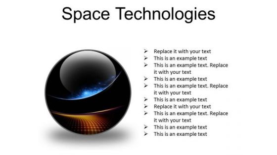 Space Technologies Abstract PowerPoint Presentation Slides C