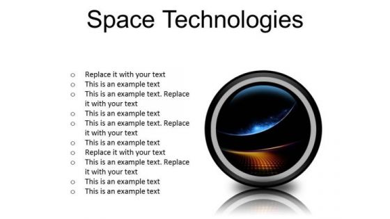 Space Technologies Abstract PowerPoint Presentation Slides Cc