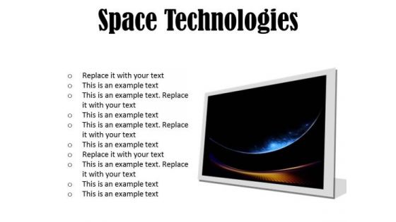 Space Technologies Abstract PowerPoint Presentation Slides F