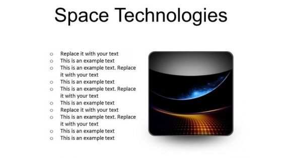 Space Technologies Abstract PowerPoint Presentation Slides S Space Technologies Abstract PowerPoint Presentation Slides S