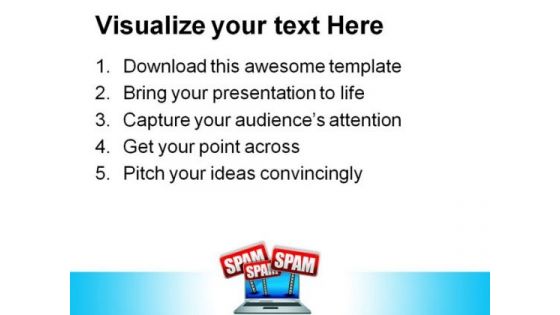 Spam Banners Computer PowerPoint Themes And PowerPoint Slides 0811