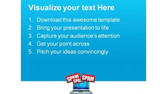 Spam Banners Computer PowerPoint Themes And PowerPoint Slides 0811