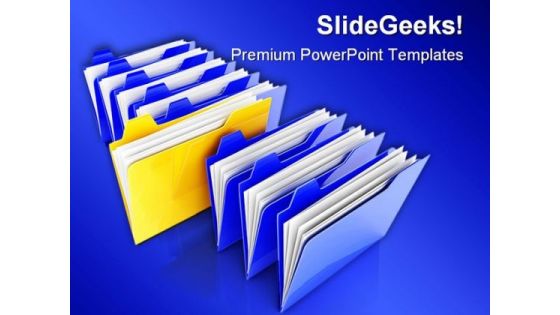 Special Folder Business PowerPoint Background And Template 1210