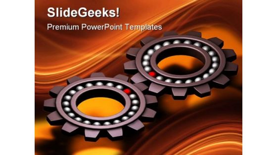 Special Gears Industrial PowerPoint Templates And PowerPoint Backgrounds 0411