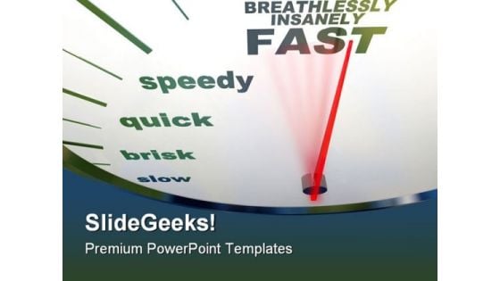 Speedometer Slow To Fast Travel PowerPoint Themes And PowerPoint Slides 0911