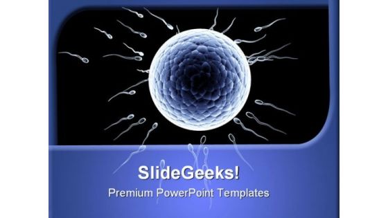 Spermatozoons Floating Science PowerPoint Themes And PowerPoint Slides 0211
