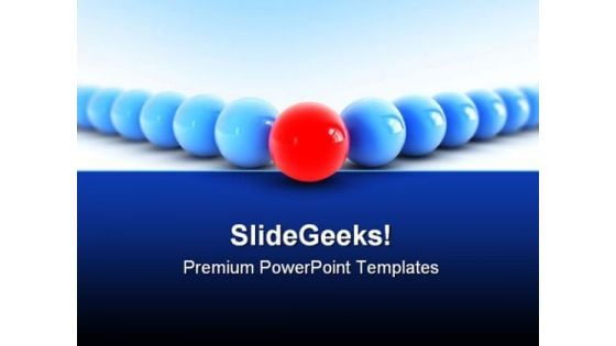 Spheres Concept Leadership PowerPoint Templates And PowerPoint Backgrounds 0811