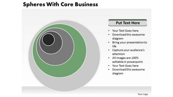 Spheres With Core Business Ppt Plans PowerPoint Templates