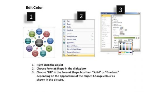 Spherical Bubbles Circle Chart PowerPoint Templates Editable Ppt Slides
