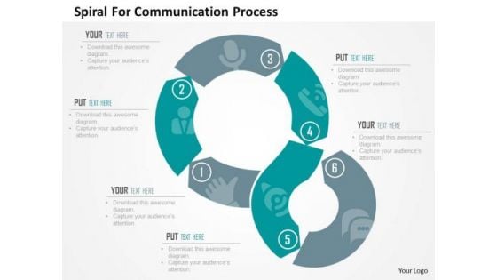 Spiral For Communication Process Presentation Template