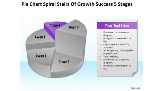 Spiral Stairs Of Growth Success 5 Stages Ppt Business Plans PowerPoint Templates