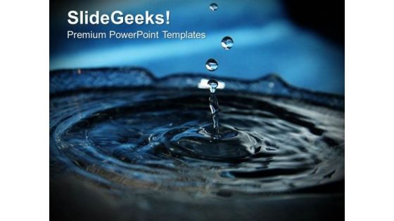 Splashes Of Water Environment PowerPoint Templates Ppt Backgrounds For Slides 0213