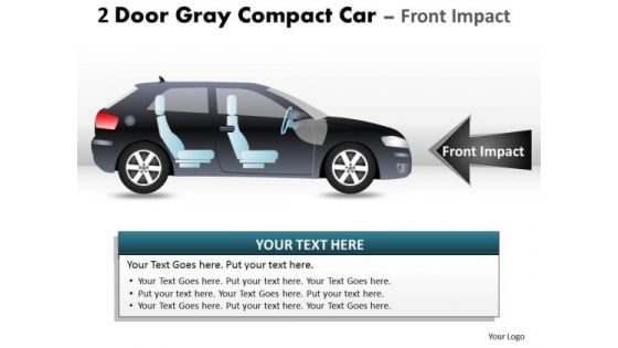 Sport 2 Door Gray Car Side PowerPoint Slides And Ppt Diagram Templates