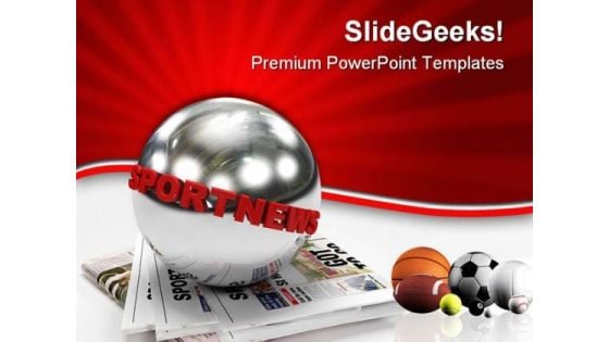 Sport News Game PowerPoint Templates And PowerPoint Backgrounds 0611