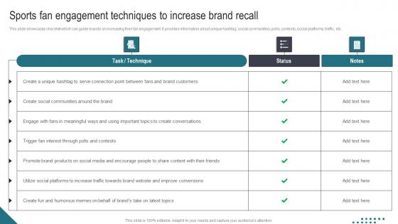 Sports Fan Engagement Techniques Athletic Activities Advertising Program Professional Pdf