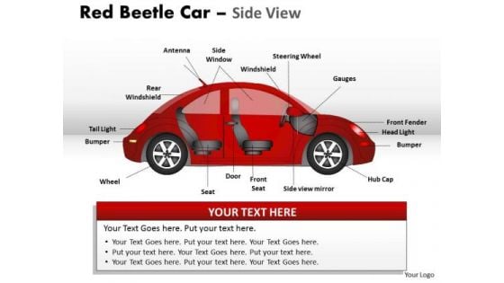 Sports Red Beetle Car PowerPoint Slides And Ppt Diagram Templates