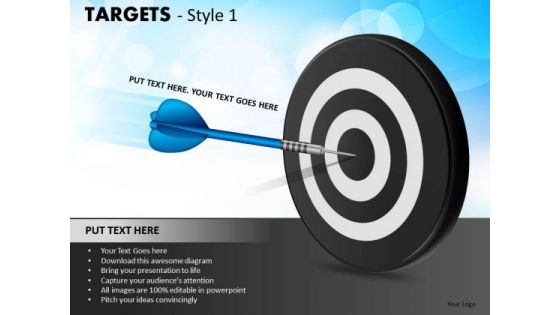 Sports Targets 1 PowerPoint Slides And Ppt Diagram Templates