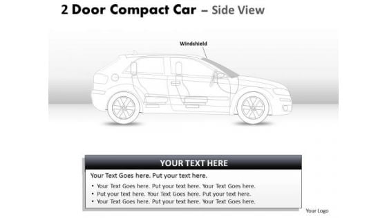 Sportscar 2 Door Blue Car Side PowerPoint Slides And Ppt Diagram Templates