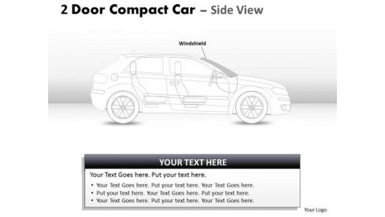 Sportscar 2 Door Blue Car Side PowerPoint Slides And Ppt Diagram Templates