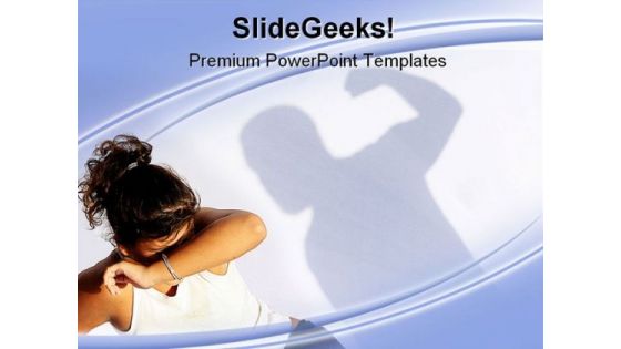 Spousal Abuse People PowerPoint Backgrounds And Templates 1210