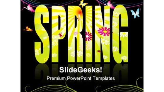 Spring Abstract Background PowerPoint Themes And PowerPoint Slides 0811