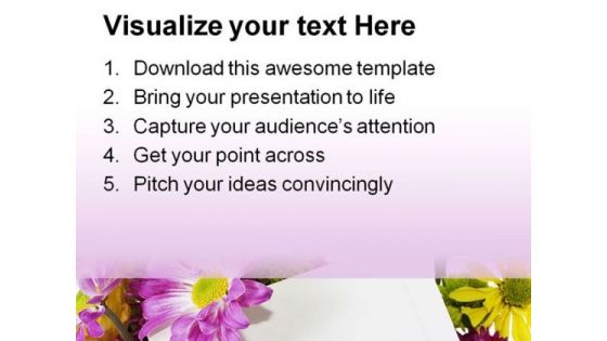 Spring Flowers Beauty PowerPoint Background And Template 1210