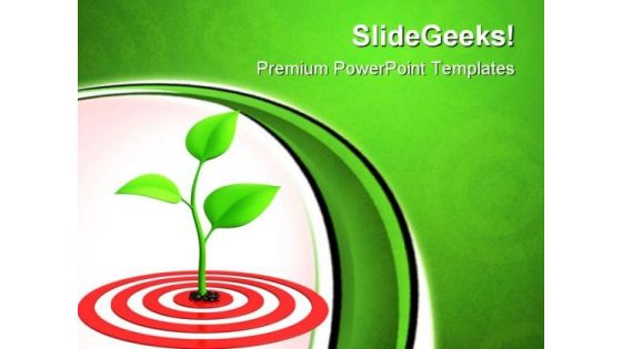 Sprout On Target Business PowerPoint Templates And PowerPoint Backgrounds 0811